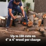 Worx Nitro 40V 16" Cordless Brushless Chainsaw 4.0 Ah Battery and Charger Included WG385
