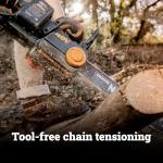 Worx Nitro 40V 16" Cordless Brushless Chainsaw 4.0 Ah Tool Only WG385.9