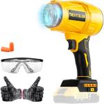 Electric Cordless Leaf Blower for Dewalt 20V Battery,125MPH&500G Handheld Leaf Blowers Battery Powered,Turbo Jet Dust Air Blower for Patio Cleaning,Lawn Care(No Battery)