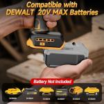 Cordless Leaf & Dust Blower Compatible with DEWALT 20V Battery – 30,000 RPM High-Speed Jet Fan, Lightweight Handheld Air Blower for Car Drying, Lawn & Garage Cleaning (Tool Only)