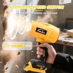 AUTOJARE Cordless Leaf Blower Compatible with Dewalt 20V Battery Variable Speed Brushless Handheld Jet Fan for Home Cleaning, Car, Outdoor, Lawn Care (NO Battery)