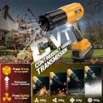 800,000 RPM Leaf Blower Compatible with Dewalt 20V: Ecarke Cordless Dust Blower, Electric Turbo Jet Blower Handheld Battery Powered with Brushless Motor for Patio Garden Lawn (No Battery)