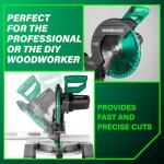 Metabo HPT 10-Inch Miter Saw with Precision Cuts