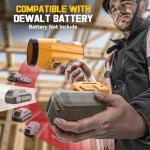 800,000 RPM Leaf Blower Compatible with Dewalt 20V: Ecarke Cordless Dust Blower, Electric Turbo Jet Blower Handheld Battery Powered with Brushless Motor for Patio Garden Lawn (No Battery)