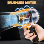 Cordless Leaf Blower for DeWalt 20V Battery, 30000 RPM Handheld Jet Fan Air Blower, Mini Jet Dry Blowers Fan for Patio Cleaning, Lawn, Car (NO Battery)