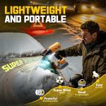 800,000 RPM Leaf Blower Compatible with Dewalt 20V: Ecarke Cordless Dust Blower, Electric Turbo Jet Blower Handheld Battery Powered with Brushless Motor for Patio Garden Lawn (No Battery)