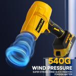 Electric Cordless Leaf Blower for Dewalt 20V Battery,125MPH&500G Handheld Leaf Blowers Battery Powered,Turbo Jet Dust Air Blower for Patio Cleaning,Lawn Care(No Battery)