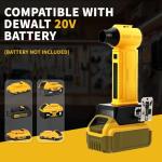 Compressed Air Duster Cordless Dust Blower for Dewalt 20V Battery, 130000RPM Brushless Turbo Fan Handheld Mini Jet Dry Blower for Keyboard Car Camping Workshop Home Cleaning(Battery Not Included)