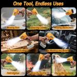 Cordless Leaf & Dust Blower Compatible with DEWALT 20V Battery, Jet Fan with Brushless Motor, Handheld Air Blower for Car Drying, Lawn Care, Home Cleaning (Tool Only，No Battery)