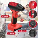 Cordless Leaf Blower, 130000 RPM High Speed Jet Fan, Compatible with Craftsman 20V Battery, Lightweight Handheld Electric Blower for Lawn Care, Yard, Patio, Dust & Debris Cleaning