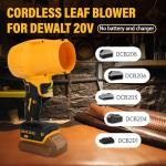 Cordless Leaf Blower for Dewalt 20v Battery, Brushless Dust Blower,30000 RPM Mini Dry Blowers Fan, Handheld Electric Dust Blowers for Home Cleaning, Car, Outdoor(Tool Only)
