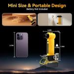 Compressed Air Duster Cordless Dust Blower for Dewalt 20V Battery, 130000RPM Brushless Turbo Fan Handheld Mini Jet Dry Blower for Keyboard Car Camping Workshop Home Cleaning(Battery Not Included)