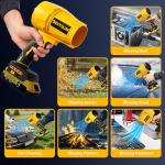 Electric Cordless Leaf Blower for Dewalt 20V Battery,125MPH&500G Handheld Leaf Blowers Battery Powered,Turbo Jet Dust Air Blower for Patio Cleaning,Lawn Care(No Battery)