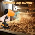 Cordless Leaf Blower for DeWalt 20V Battery, 30000 RPM Handheld Jet Fan Air Blower, Mini Jet Dry Blowers Fan for Patio Cleaning, Lawn, Car (NO Battery)