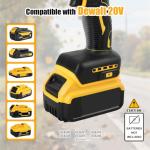 AUTOJARE Cordless Leaf Blower Compatible with Dewalt 20V Battery Variable Speed Brushless Handheld Jet Fan for Home Cleaning, Car, Outdoor, Lawn Care (NO Battery)