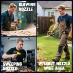 ohyes Air Blower Brushless HighSpeed Motor Compatible with DeWALT 20v Max Battery Air Duster Leaf Blower for Camping BBQ & Workshop (Battery not Included)