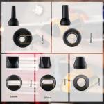 GRVODFRTA Cordless Dust Blower Compatible with Dewalt 20V Max Battery, Handhled Leaf Blower Electric Compressed Air Duster Turbo Jet Fan with Nozzles for Blowing Leaves and Dust(Battery Not Included)