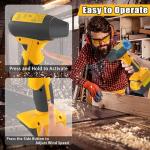 Jet Dry Mini Blower,Jet Fan 130000 RPM Wind Speed 4-Speed Control Compatible with Dewalt 20V Lithium Battery，Super Jet Fan Blower for Drying, Cleaning (Battery not Included)