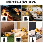 GRVODFRTA Cordless Dust Blower Compatible with Dewalt 20V Max Battery, Handhled Leaf Blower Electric Compressed Air Duster Turbo Jet Fan with Nozzles for Blowing Leaves and Dust(Battery Not Included)