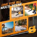 Leaf Blower Cordless Compatible with dewalt 20V Max Battery(Battery Not Included),600CFM Brushless Handheld Electric Leaf Blower for Lawn Care, Patio, Yard, Dust & Snow Blowing, 6 Speed Mode