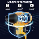 GRVODFRTA Cordless Dust Blower Compatible with Dewalt 20V Max Battery, Handhled Leaf Blower Electric Compressed Air Duster Turbo Jet Fan with Nozzles for Blowing Leaves and Dust(Battery Not Included)