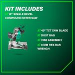 Metabo HPT 10-Inch Miter Saw with Precision Cuts
