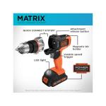 BLACK+DECKER 20V MAX MATRIX Cordless Drill Kit