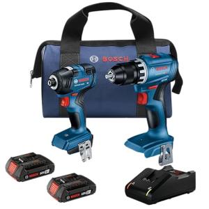 BOSCH 18V Brushless Drill and Impact Driver Set