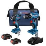 BOSCH 18V Brushless Drill and Impact Driver Set