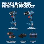 BOSCH 18V Brushless Drill and Impact Driver Set