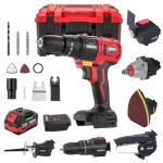 TEENO 20V Max 7-Piece Cordless Tool Set