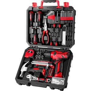 DEKOPRO 126-Piece 8V Cordless Drill Set