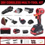 TEENO 20V Max 7-Piece Cordless Tool Set