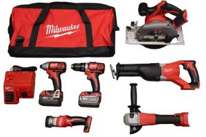 Milwaukee M18 Cordless 6-Tool Combo Kit
