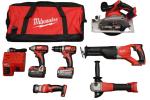 Milwaukee M18 Cordless 6-Tool Combo Kit