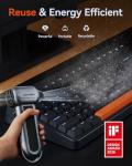 WOLFBOX MF100 Electric Air Duster-150000RPM Super Power Cordless Air Duster, Rechargeable Brushless Motor Durable Blower, 3-Gear Adjustable Dust Blower for Computer, Keyboard, Outdoor, House and Car