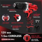 KingTool 276-Piece Tool Set with Cordless Drill