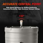 Tungsten Carbide Core Drill Bit Set with SDS Adapter