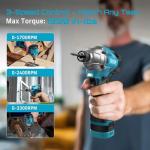 SEESII 16.8V Cordless Drill and Impact Driver Set