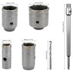Tungsten Carbide Core Drill Bit Set with SDS Adapter