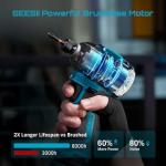 SEESII 16.8V Cordless Drill and Impact Driver Set