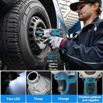 Jadeshay Cordless Impact Wrench with Batteries and Sockets