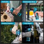 SEESII 16.8V Cordless Drill and Impact Driver Set