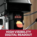 JET 12-Inch Variable Speed Benchtop Drill Press