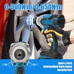 Jadeshay Cordless Impact Wrench with Batteries and Sockets