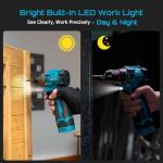 SEESII 16.8V Cordless Drill and Impact Driver Set