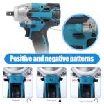 Jadeshay Cordless Impact Wrench with Batteries and Sockets