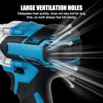 Jadeshay Cordless Impact Wrench with Batteries and Sockets