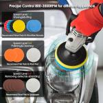 KITLUCK 12Amp 6"/7" Rotary Polisher for Cars