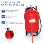 Portable 20 Gallon Sandblaster with Wheels